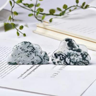Natural Moss Agate Healing Cloud Figurines PW-WG97497-01-1