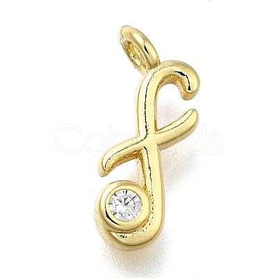 Brass Micro Pave Cubic Zirconia Pendants KK-B132-12G-F-1