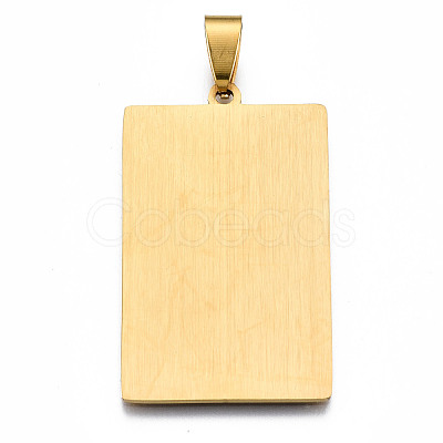 201 Stainless Steel Pendants STAS-S105-LA460-8-1