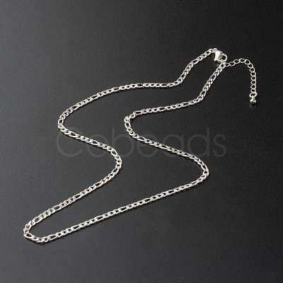 Non-Tarnish 304 Stainless Steel Figaro Chain Necklaces NJEW-JN03556-1