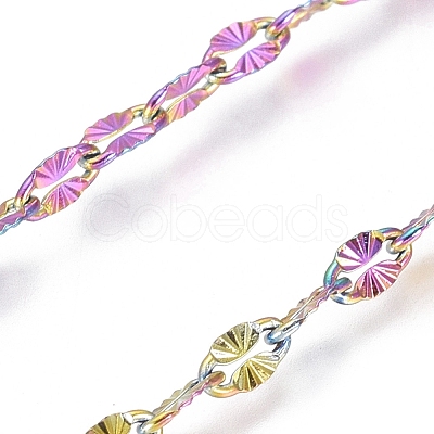 Ion Plating(IP) 304 Stainless Steel Textured Dapped Chains CHS-D004-02-1