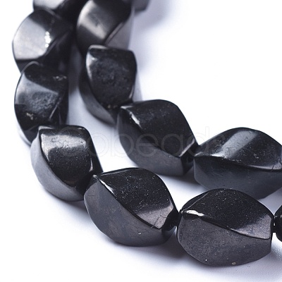 Natural Shungite Beads Strands G-L505-41-1