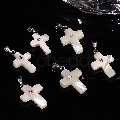 Natural White Shell Pendants LS-PW-WG99836-01-1