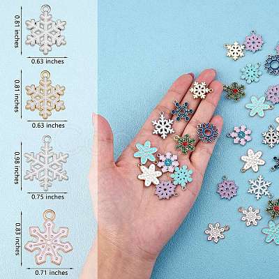 60Pcs 12 Style Alloy Pendants FIND-SZ0005-80-1