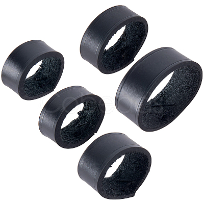 5Pcs 5 Styles Cowhide Sew on Leather Belt Loop for Bag Strap FIND-CL0001-74A-1