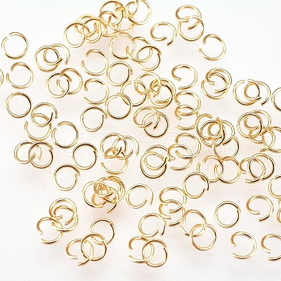 304 Stainless Steel Open Jump Rings STAS-P204-04G-01-1