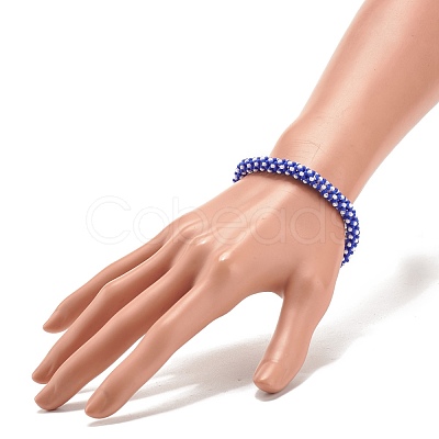 Glass Seed Crochet Beaded Bracelet BJEW-JB08083-05-1