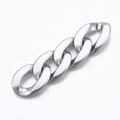 Spray Painted CCB Plastic Linking Rings CCB-R104-03D-02-1