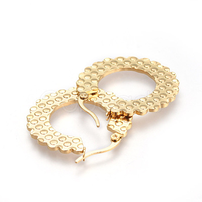 201 Stainless Steel Hoop Earrings EJEW-A054-16G-1