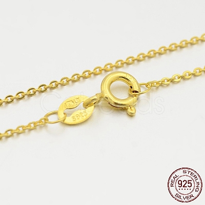 Sterling Silver Cable Chain Necklaces X-STER-M086-06A-1