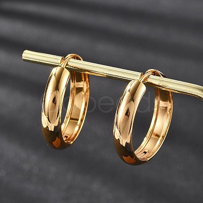 201 Stainless Steel Hoop Earrings EJEW-P304-15A-G-1