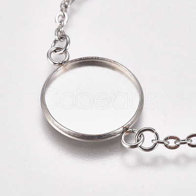 304 Stainless Steel Bracelet Making STAS-WH0014-23P-1