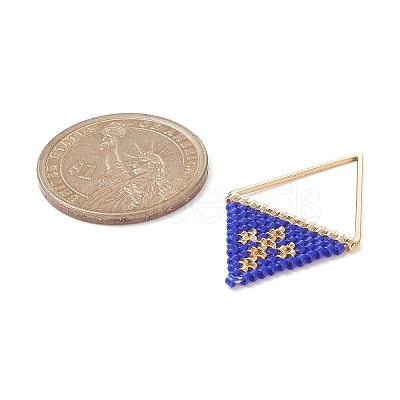 Handmade Japanese Seed Beads Pendants PALLOY-MZ00136-04-1