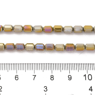 Electroplate Glass Beads Strands EGLA-D031-01G-1