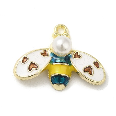 Rack Alloy Enamel Pendants ENAM-Q505-07G-02-1