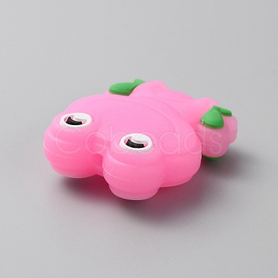 Frog Luminous Food Grade Eco-Friendly Silicone Beads SIL-WH0003-12I-1