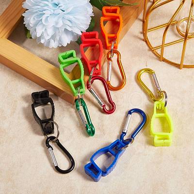 6Pcs 6 Colors Plastic Glove Grabber Clip FIND-SZ0001-30-1
