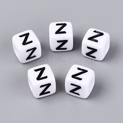 Opaque Acrylic Beads SACR-N020-04A-Z-1