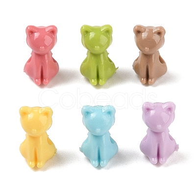 Opaque Acrylic Kitten Beads X-MACR-S830-02-1