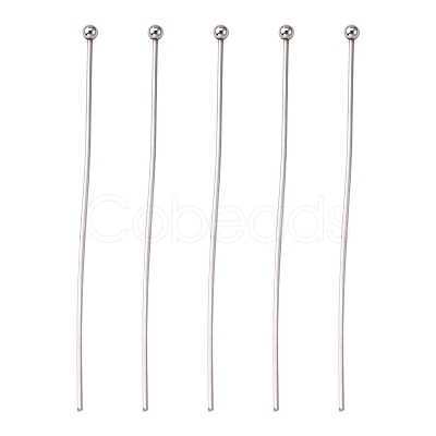 Tarnish Resistant 304 Stainless Steel Ball Head Pins STAS-K146-045-50x0.7mm-1
