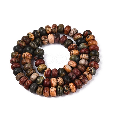 Natural Picasso Jasper/Polychrome Jasper Beads Strands G-N367-02A-12-1