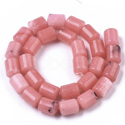 Natural Gemstone Rhodochrosite Stone Column Beads Strands X-G-S115-08-1