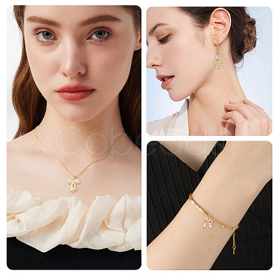 50Pcs Bowknot Alloy Pendants FIND-TA0008-62-1