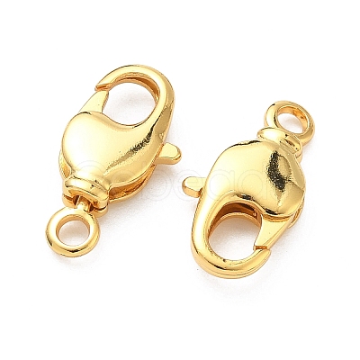 Brass Lobster Claw Clasps KK-H532-17E-G-1