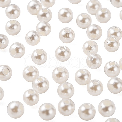 Imitation Pearl Acrylic Beads X-PL609-1-1