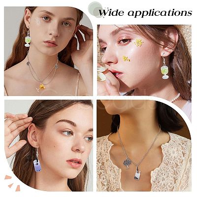 SUNNYCLUE Cup Bottle Pendant Earring Necklace DIY Making Kits DIY-SC0017-84-1