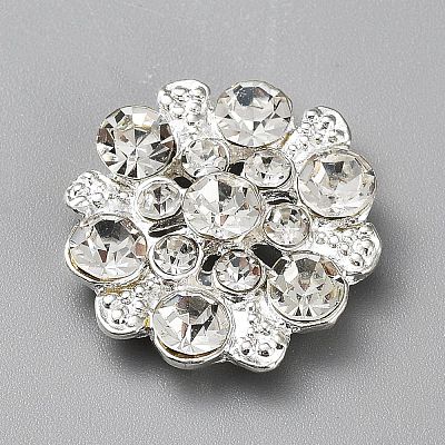 Alloy Rhinestone Cabochons FIND-WH0422-36-1