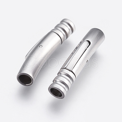 Tarnish Resistant 304 Stainless Steel Bayonet Clasps X-STAS-E427D-4P-1