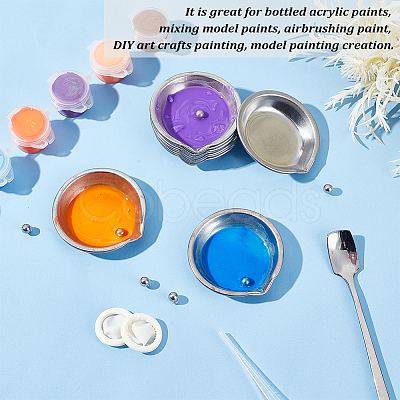 2 Sets Stainless Steel Palette DIY-OC0009-85-1