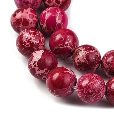 Dyed Natural Regalite/Imperial Jasper/Sea Sediment Jasper Beads Strands G-B124-C03-03-1