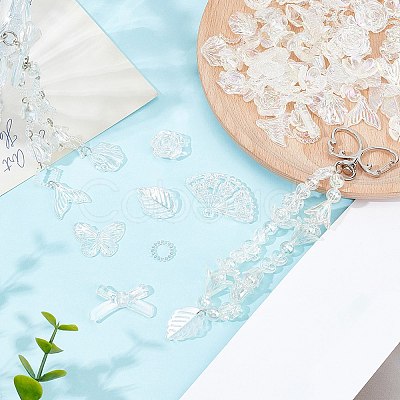 200g Transparent Acrylic Beads OACR-SP0001-86A-1