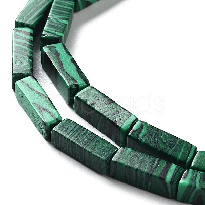 Synthetic Malachite Beads Strands G-F631-E30-1