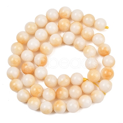 Dyed Natural White Jade Beads Strands GG-CBAD029-A01-8mm-1