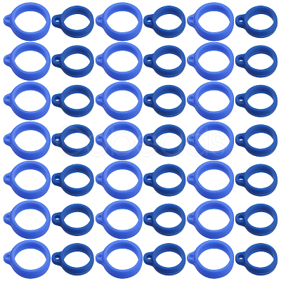 60Pcs 2 Style Silicone Pendant SIL-GF0001-43F-1