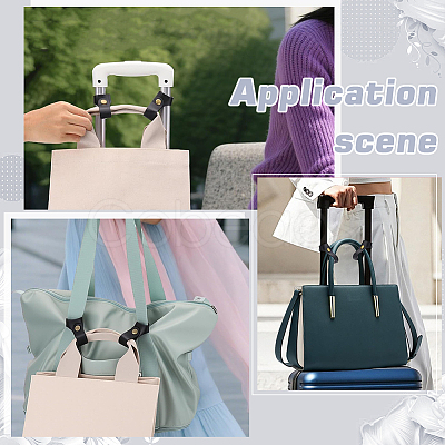 PU Leather Fixed Buckle Luggage Straps AJEW-WH0696-359B-1