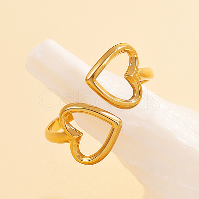 304 Stainless Steel Cuff Open Rings WGD404C-02-1