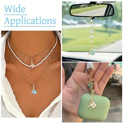 10Pcs Rack Plating Alloy Rhinestone Pendants FIND-YW0008-91A-1