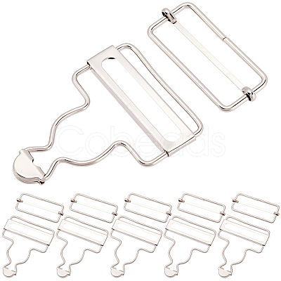 6Bags Adjustable Alloy Buckle FIND-CP0003-92B-1