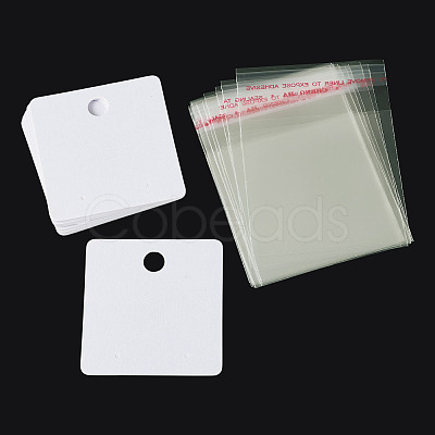 20Pcs Paper Earring Display Cards CDIS-TADJ0002-01B-1