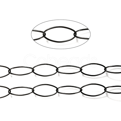PVD Vacuum Plating 304 Stainless Steel Paperclip Chains CHS-O008-01B-1