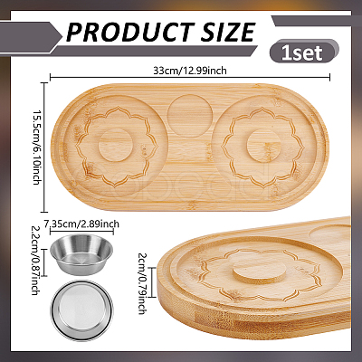 Bamboo Spice Plate ODIS-WH0108-035-1