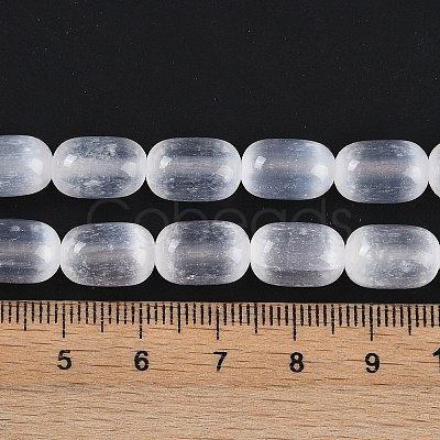 Natural Selenite Beads Strands G-F750-A-1