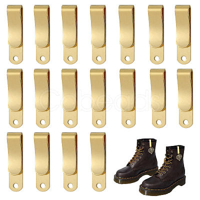 20Pcs Brass Tie Clips KK-SC0007-10C-1