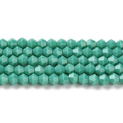 Opaque Solid Color Imitation Jade Glass Beads Strands EGLA-A039-P4mm-D07-1