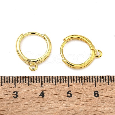 Brass Hoop Earring Findings KK-G557-11G-1