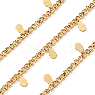 304 Stainless Steel Curb Chains CHS-K017-08D-G-1